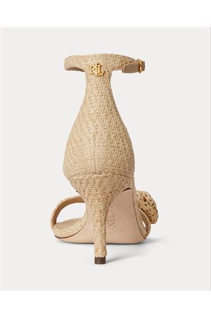 Allie M Flwr-Sandals-Heel Sandal-Textured Raffia LAUREN RALPH LAUREN | Sandalo | 802P10642001